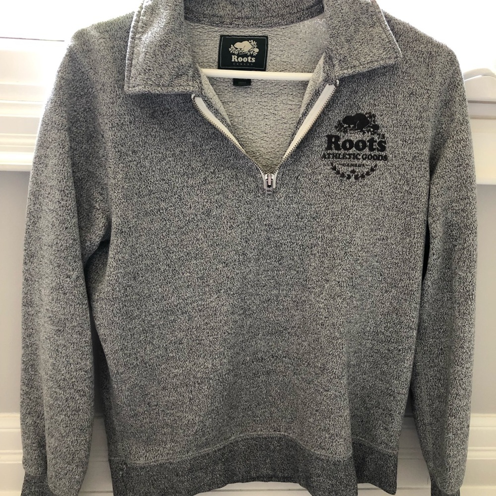Roots quarter zip sweater